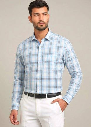 Gentleman's Azure Plaid