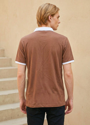 Chestnut Brown Henley T-Shirt