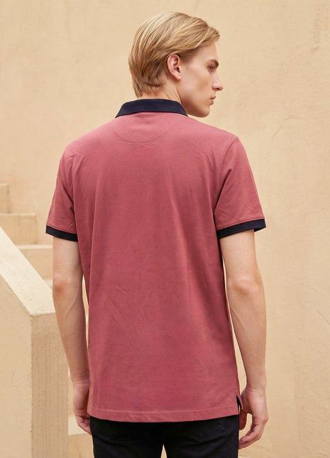 Premium Contrast Neck T-Shirt