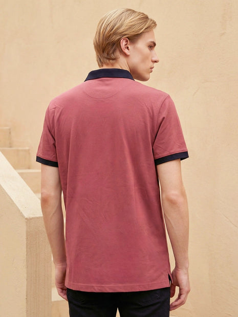 Premium Contrast Neck T-Shirt