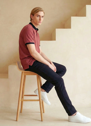 Premium Contrast Neck T-Shirt