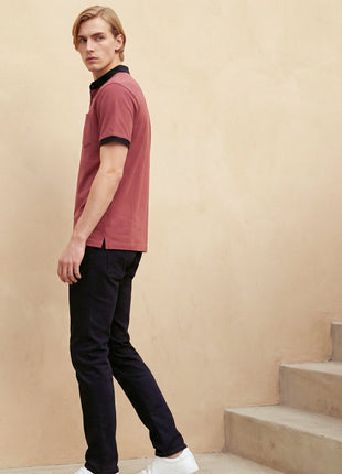 Premium Contrast Neck T-Shirt
