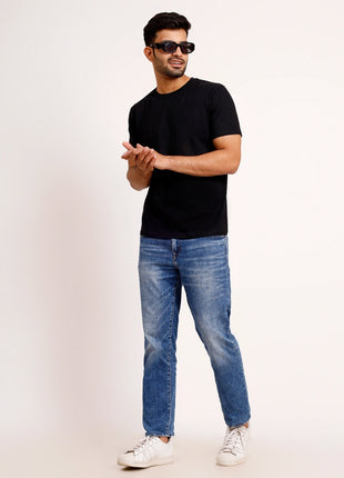 Classic Black Round Neck T-Shirt