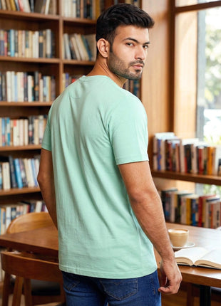 Modern Mint Green Crew Neck Tee