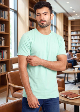 Modern Mint Green Crew Neck Tee