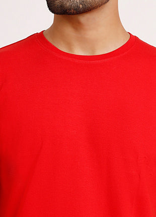 Classic Red Essential Round Neck T-Shirt