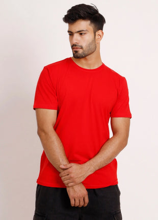 Classic Red Essential Round Neck T-Shirt