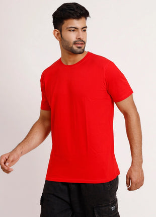 Classic Red Essential Round Neck T-Shirt