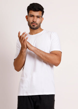 Classic White Essential Round Neck T-Shirt