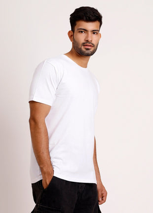 Classic White Essential Round Neck T-Shirt