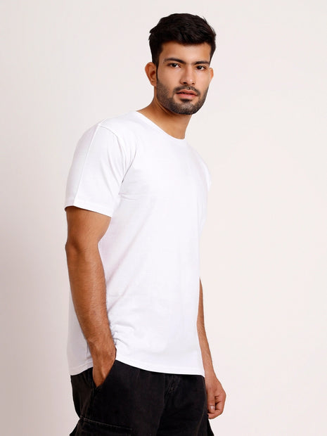 Classic White Essential Round Neck T-Shirt