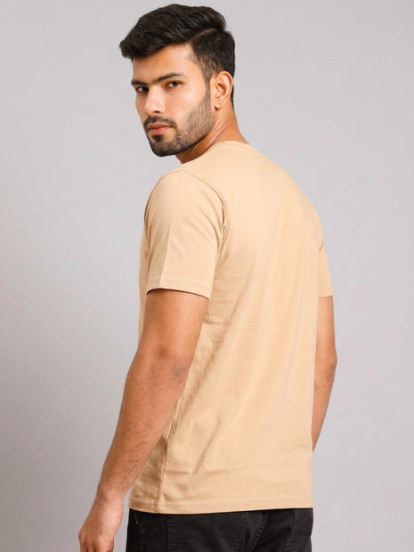 Classic Beige Plain T-Shirt