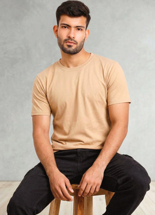 Classic Beige Plain T-Shirt