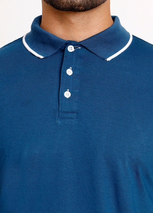 Petrol Blue Polo T-Shirt
