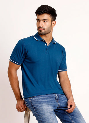 Petrol Blue Polo T-Shirt