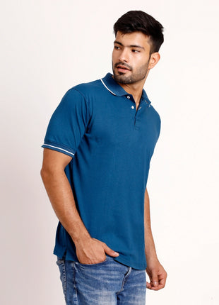 Petrol Blue Polo T-Shirt