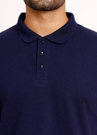 Classic Navy Blue Polo T-Shirt