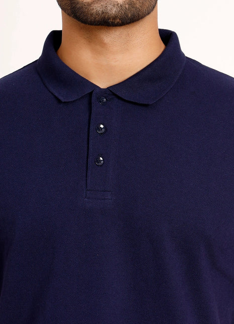 Classic Navy Blue Polo T-Shirt