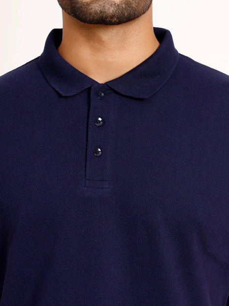 Classic Navy Blue Polo T-Shirt