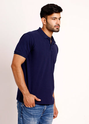 Classic Navy Blue Polo T-Shirt