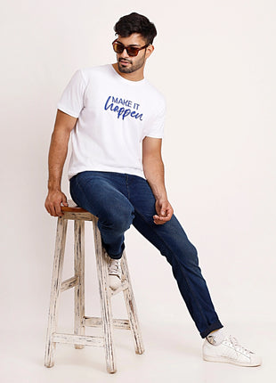White Make It Happen Statement T-Shirt