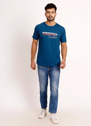 No Excuses Statement Classic Blue T-Shirt