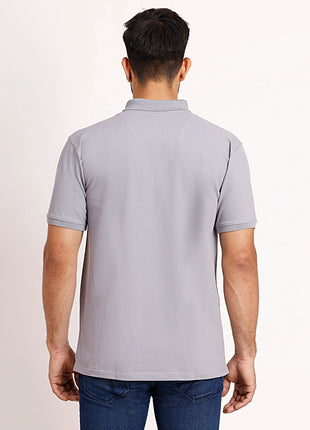 Classic Grey Polo T-Shirt