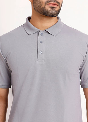 Classic Grey Polo T-Shirt