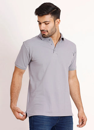 Classic Grey Polo T-Shirt