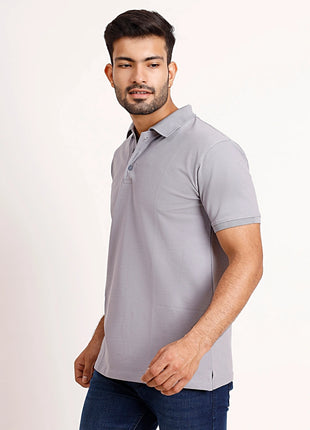 Classic Grey Polo T-Shirt