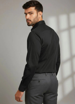 Black Full Sleeve Regular Fit Formal Shirt