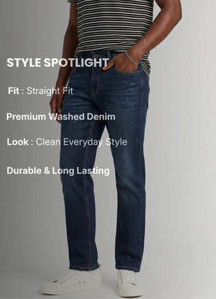 Dark Indigo Straight Fit Jeans