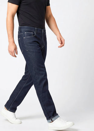 Deep Black Straight Fit Jeans