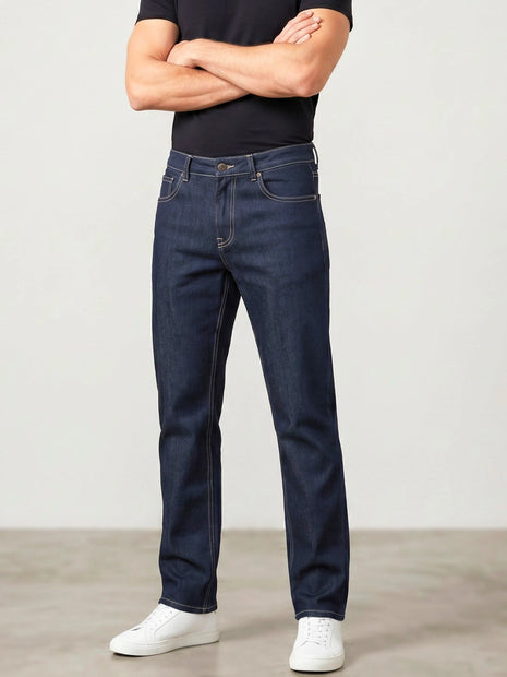 Deep Black Straight Fit Jeans