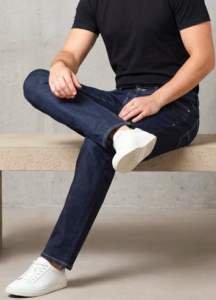 Deep Black Straight Fit Jeans