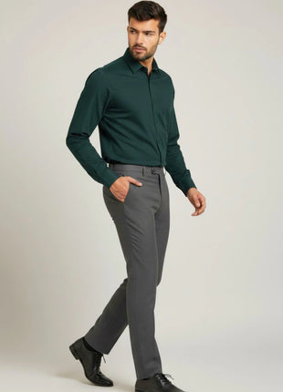 Deep Forest Green Regular Fit Formal Shirt