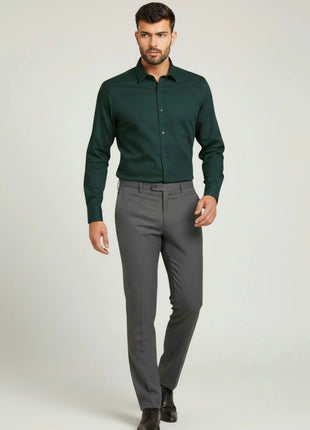 Deep Forest Green Regular Fit Formal Shirt