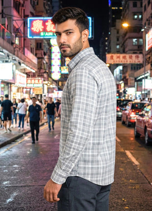 Gentleman's Grey Mist Plaid