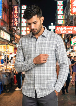 Gentleman's Grey Mist Plaid