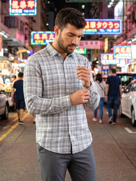 Gentleman's Grey Mist Plaid