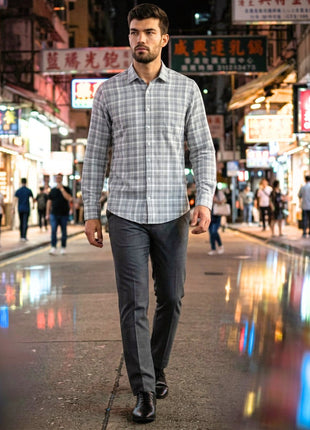 Gentleman's Grey Mist Plaid