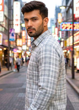 Gentleman's Grey Mist Plaid