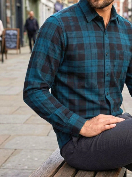 Gentleman's Teal Plaid