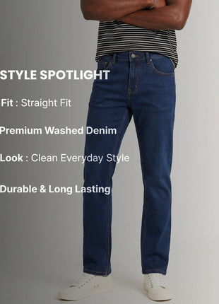 Classic Indigo Blue Regular Fit Jeans