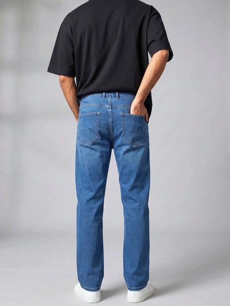 Light Blue Straight Fit Jeans