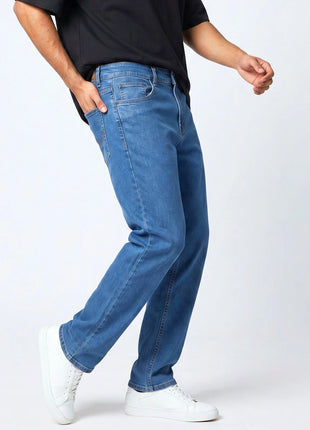 Light Blue Straight Fit Jeans