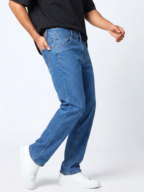 Light Blue Straight Fit Jeans