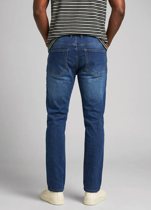 Mid Blue Straight Fit Jeans