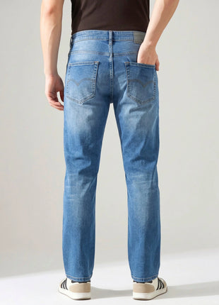 Retro Faded Straight Fit Jeans