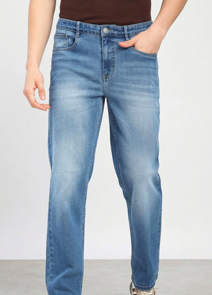 Retro Faded Straight Fit Jeans